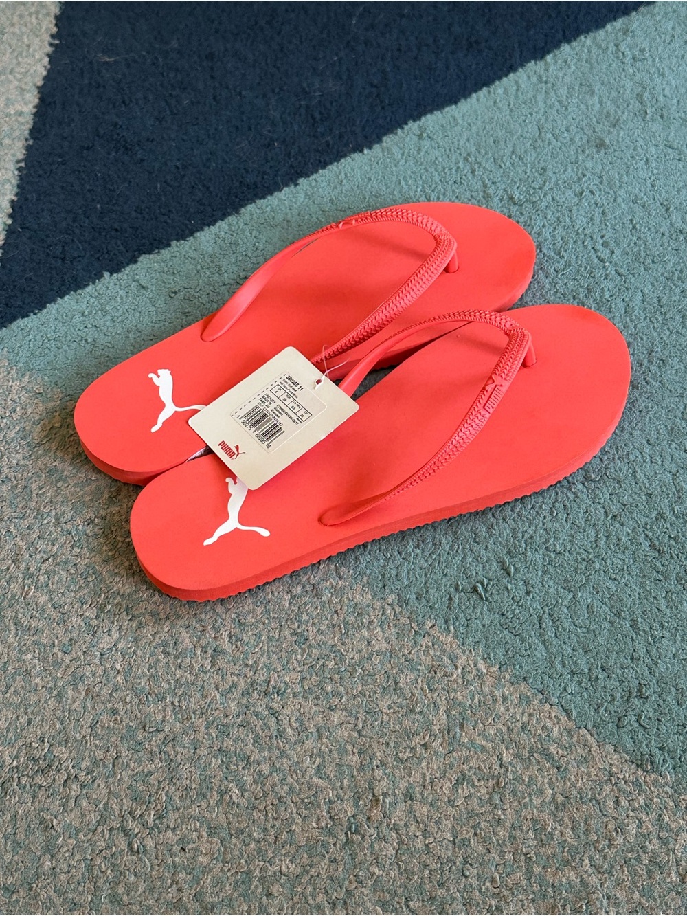 NWT PUMA Women's First Flip Flop Sandals Hot Coral
